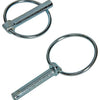 Mack 1008537 - 2 pasadores de bloqueo plegables 8mm galvanizados | 10 piezas