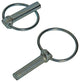 Mack 1008538 - 2 pasadores de bloqueo plegables 10mm galvanizados | 10 piezas