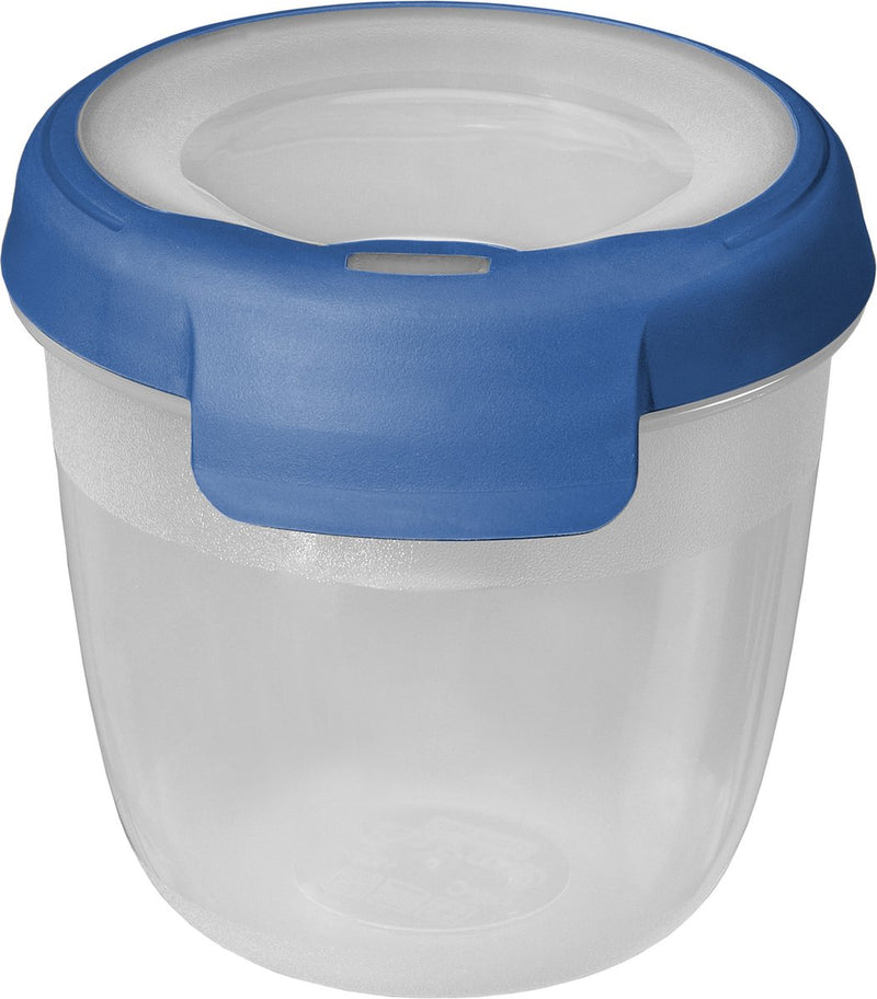 Contenitore per alimenti ecologico Grand Chef Curver - 0,4 l - rotondo - blu scuro trasparente