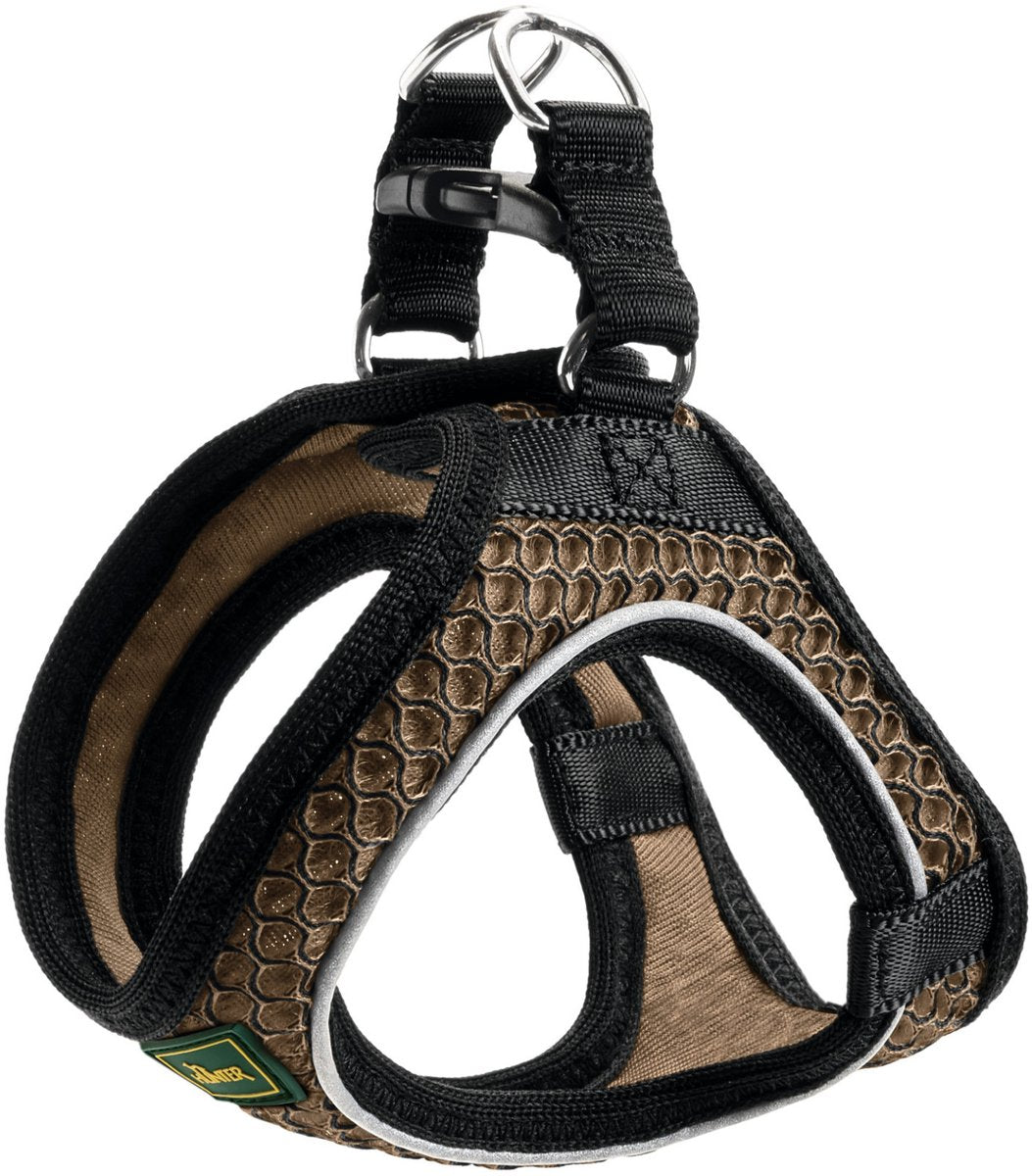 Hunter harnas hilo comfort bruin - hondenharnas - s 42-48 46-52 cm