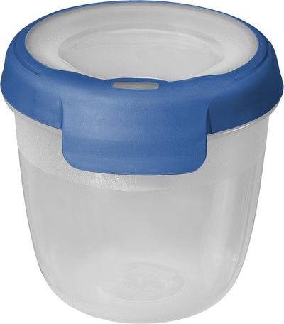 Contenitore per alimenti ecologico Grand Chef Curver - 0,4 l - rotondo - blu scuro trasparente
