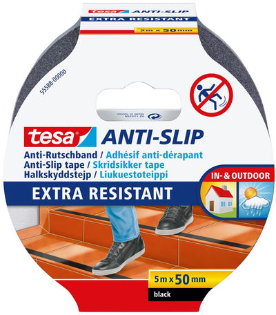 Tesa 1057377 - anti-slip black 5m 50mm | 6 pieces