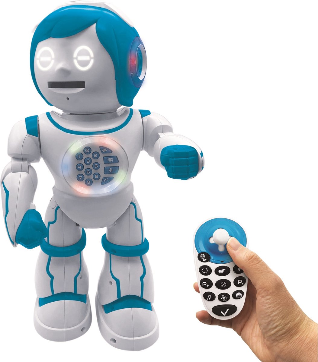 Lexibook powerman® kid il mio robot bilingue intelligente, voce con telecomando e creatore di storie (francese inglese)