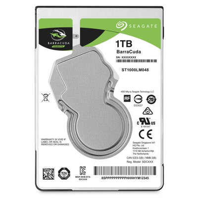 Seagate ST1000LM048 Barracuda HDD, 1TB, 2,5, SATA3 6GBPS, 5400 rpm, 128 MB, 1,7 W