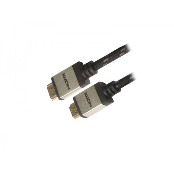 Agg dijabhdm300-00069 300-00069 HDMI2.0 A V Cavo, 4K 2160p, M M, 2M, CottonWrap, Black Silver