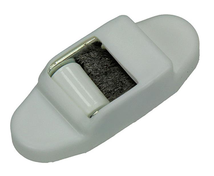 Mack 1010104 - 1 guía de cinta para persiana enrollable blanca 14mm | 5 piezas