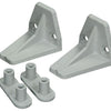 Mack 1010114 - 2 ganchos parachoques trapecio para persiana enrollable blanca 42mm | 10 piezas