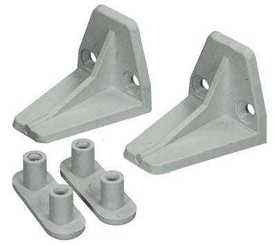 Mack 1010114 - 2 ganci paracolpi a trapezio per tapparella bianca 42mm | 10 pezzi