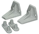 Mack 1010114 - 2 ganchos parachoques trapecio para persiana enrollable blanca 42mm | 10 piezas