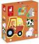 Janod - puzzle - fattoria - 2, 4, 6, 8 e 10 pezzi