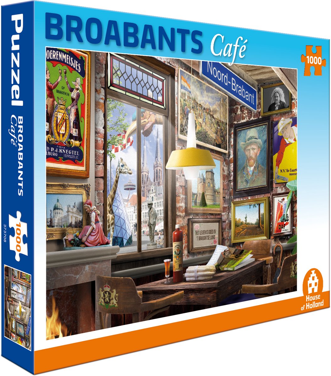 Café House of Holland Broabants - rompecabezas de 1000 piezas - diversión en el bar