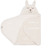 Jollein baby wrap blanket - 100x105cm - bunny cloudy rib - oatmeal