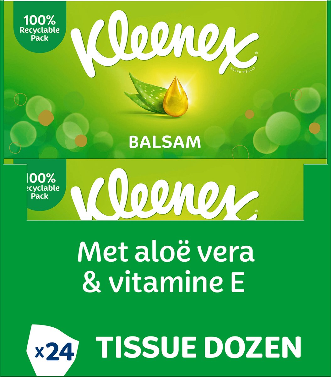 Kleenex tissues - balsam - value pack - 24 x 64 pieces = 1536 tissues