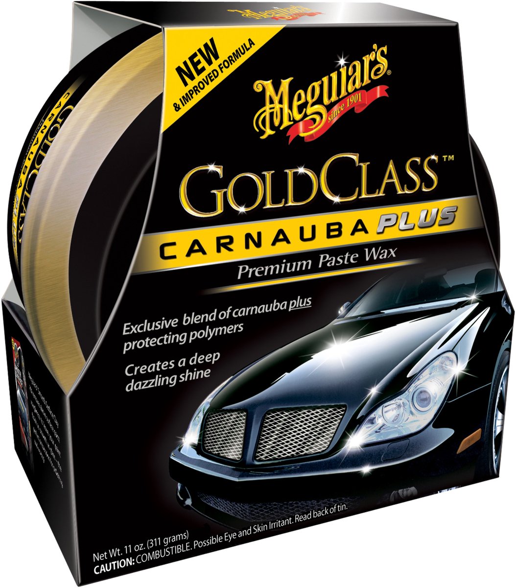 Meguiar's meguiar’s gold class carnauba plus premium paste wax 311g – carnauba autowax – langdurige lakbescherming – premium paste wax