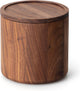Cuenco de madera Continenta con tapa - nogal - 13xh13cm
