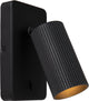 Lucide club - lampada da comodino applique - 1xgu10 - nero