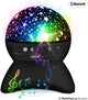 Partyfunlights - draadloze bluetooth nightlight speaker - lichteffecten - oplaadbare accu - sterren projector lamp