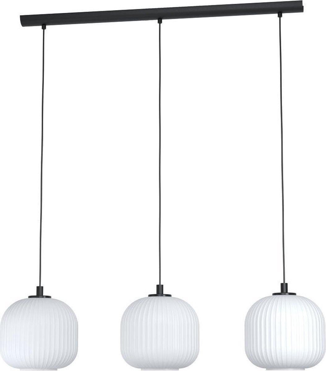 Eglo mantunalle - hanglamp - e27 - 120 cm - zwart