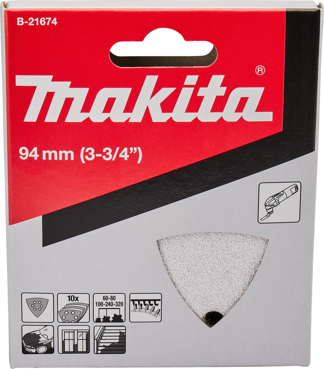 Makita accessories sanding sheet k60 k80 k100 k240 k320 white velcro - b-21674 - b-21674