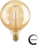 Eglo golden age lichtbron - e27 - ø 12,5 cm - dimbaar - 4w - 1700k - amber