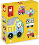 Janod - puzzle - veicoli - 2, 4, 6, 8 e 10 pezzi