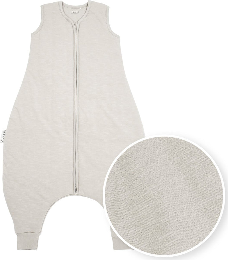 Jersey tipo mono para dormir de invierno para bebé flameado de Meyco - gris - 80 cm - 2,0 tog