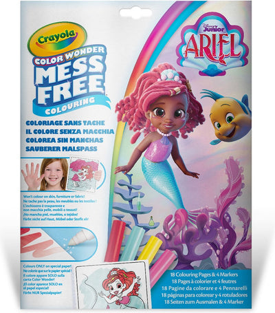 Crayola - meraviglia dei colori - libro da colorare - disney junior ariel - pagine da colorare e pennarelli