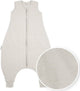 Meyco saco de dormir para bebé invierno flameado - mono para dormir - greige - 104 cm - saco de dormir de invierno