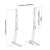 Neomounts neomounts fpma-d1240black flatscreen bureausteun upto 70 , 35 kg, 100x100 600x400 mm,