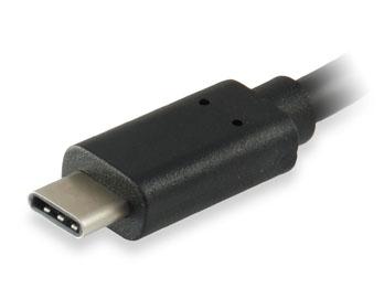 Equipaggiamento equipaggiamento 133455 USB 3.0 Cavo di tipo C maschio per digitare una femmina, 15 cm