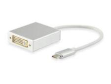 Equipaggia 133453 USB Tipo C maschio a DVI-I Dual Link Adattatore femmina, 15 cm