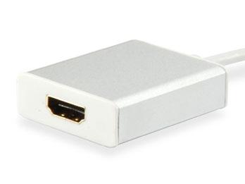 Equipaggiare 133452 USB Tipo C maschio a adattatore femmina HDMI, 15 cm