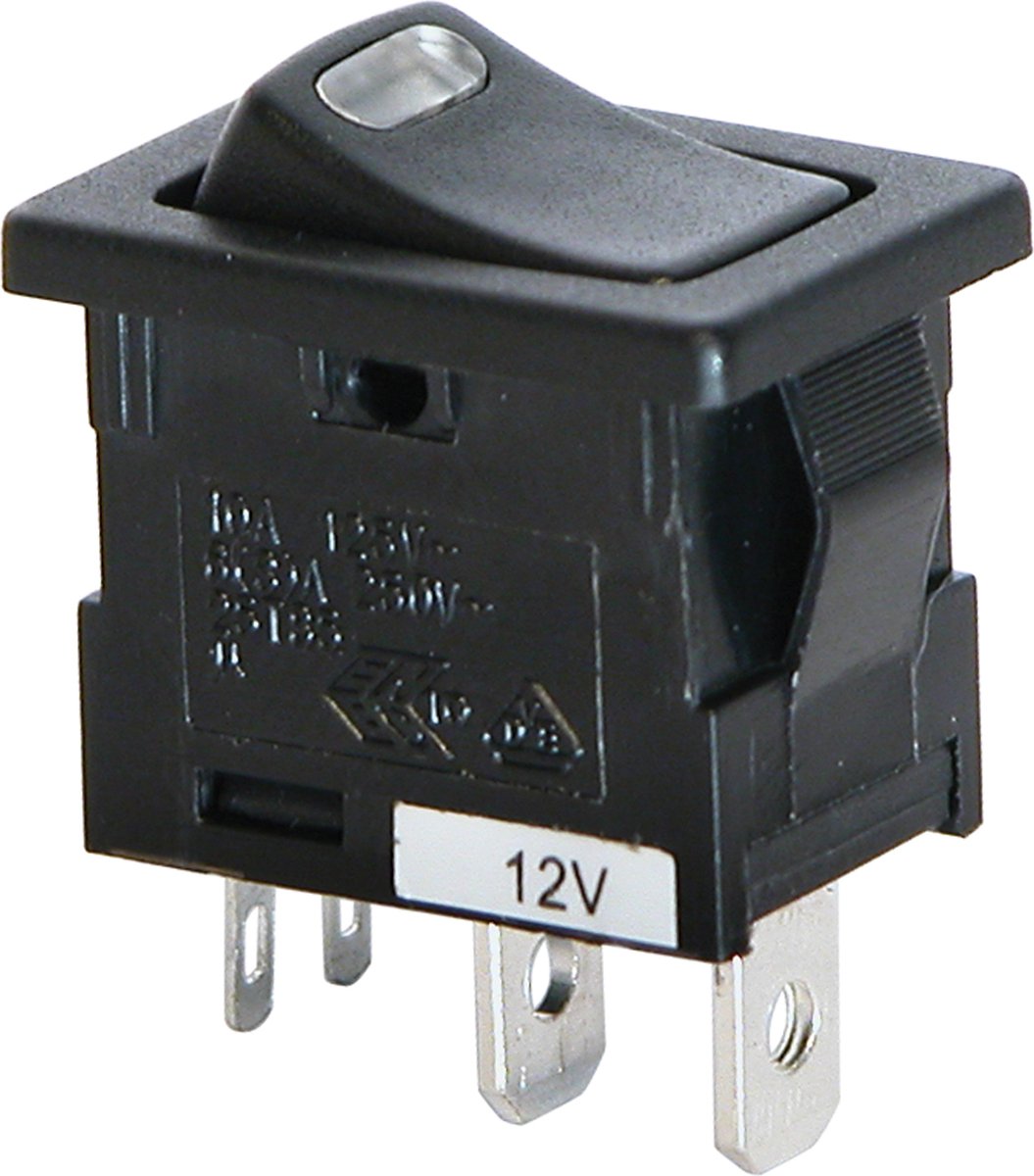 Carpoint schakelaar led 12v 10a rood 19x12mm