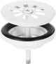 Differnz afvoerplug mat wit â€“ afvoerstop voor wastafel â€“ ã˜ 64 mm â€“ 6m schroef