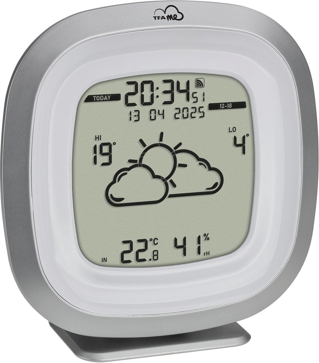 Tfa dostmann tfa.me id-03 35.8101.54 wifi-weerstation verwachting voor 4 dagen aantal sensoren max.: 5