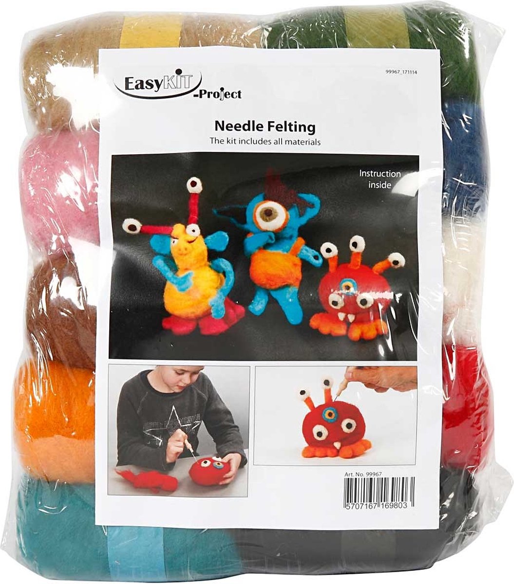 Creativ Company Group set de fieltrado punzonado, varios colores, 1 set