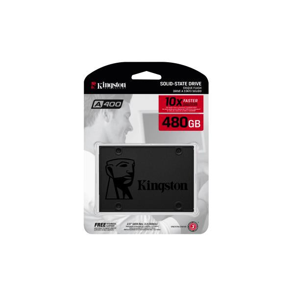 Kingston SA400S37 480G A400 SSD, 2,5, 480 GB, SATA3, 500 MB S, 350 MB S, 0,279W, nero