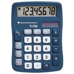 Mini calculadora de escritorio ti-1726 azul 8 caracteres