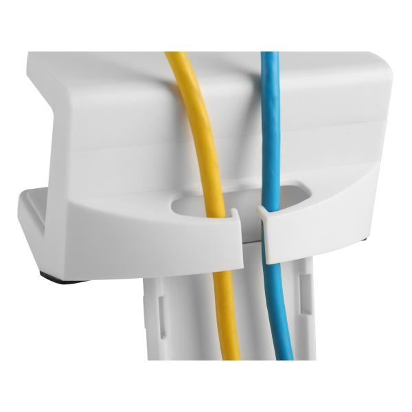 SKS equipaggia 650806 Porta Powerstrip per morsetto, ABS, Acciaio, Bianco