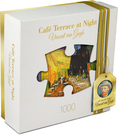 Tucker's fun factory art gallery - café terrace at night café terrace at night - vincent van gogh (1000) - jigsaw puzzles