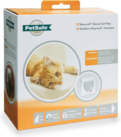 Porta per gatti magnetica Petsafe 932 - bianco - 10,5 x 22,6 x 22,8 cm