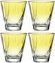 Vaso Leonardo twist 215ml amarillo - set 4
