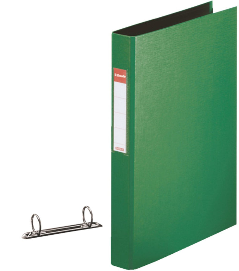 Raccoglitore ad anelli Esselte Vivia in plastica resistente a 2 anelli per 190 fogli A4 - larghezza dorso 42 mm - verde