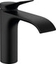 Miscelatore monocomando lavabo Hansgrohe Vivinis 110 con piletta estraibile nero opaco
