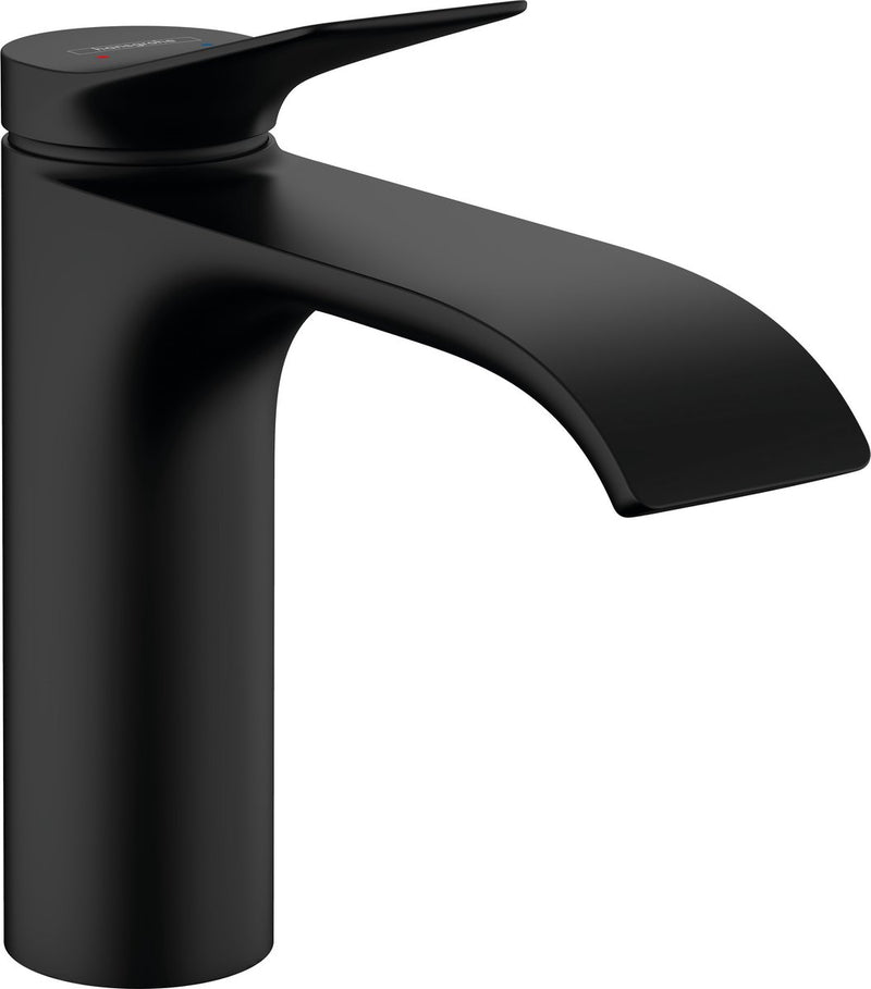 Hansgrohe Vivinis grifo monomando para lavabo 110 con desagüe extraíble negro mate