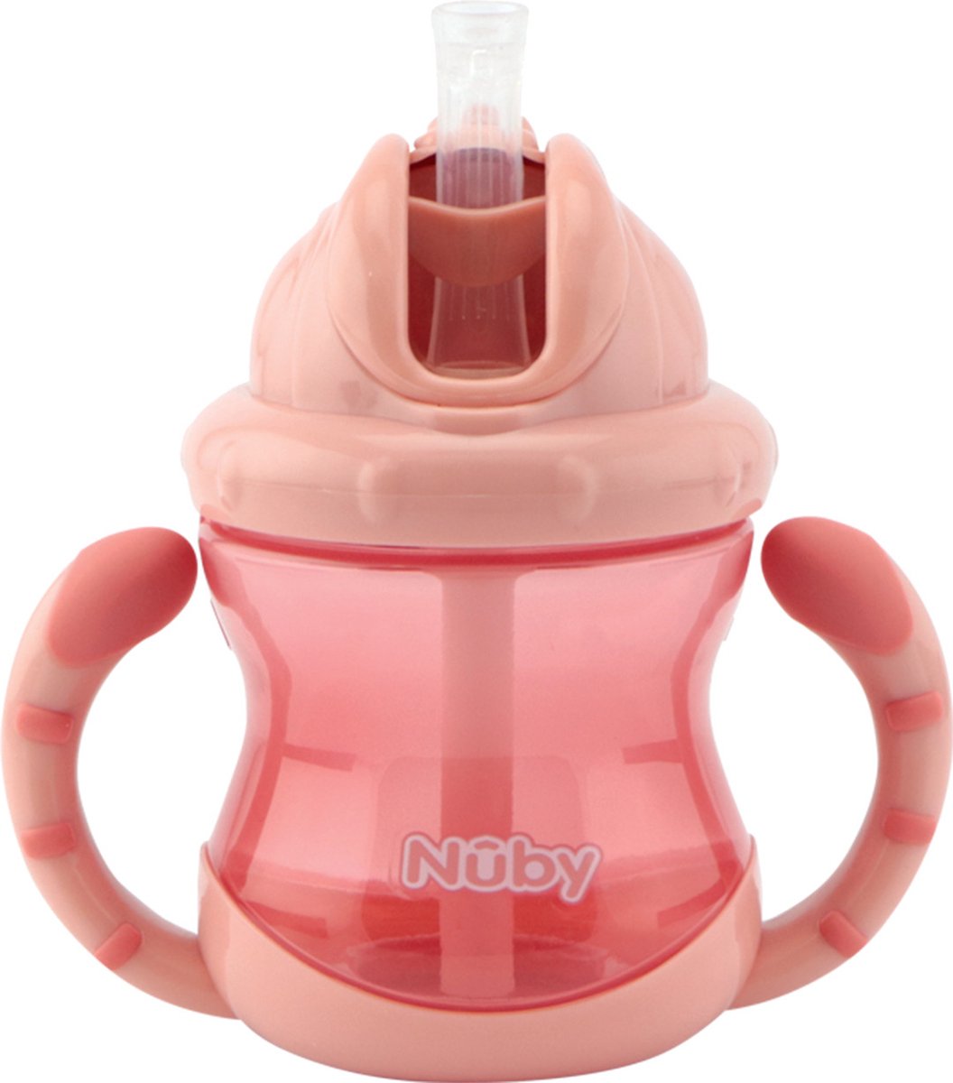 Bicchiere flip-it Nûby Nuby - 240 ml - rosa