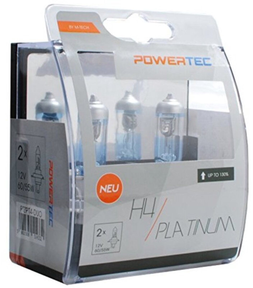 Bombilla powertec coche m-tech ptzpt4-duo h4 12v 60 55w halógena