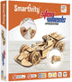 Smartivity mechanische wheel racers speedster - houten 3d bouwpakket lanceerder - duurzaam constructiespeelgoed modelbouw - cadeau voor jong oud - vanaf 8 jaar tot volwassen