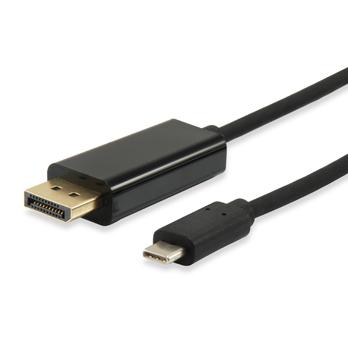 Equipaggiamento equipaggia 133467 USB Type-C a DisplayPort Cable, maschio maschio, dritto, 1,8 m, nero