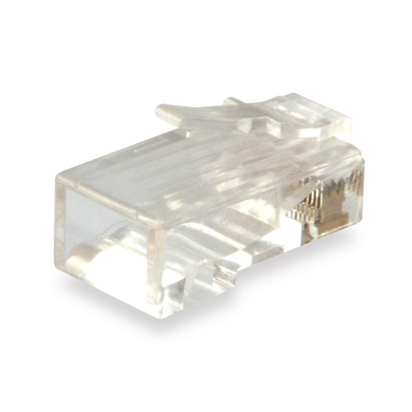 Equipaggia 121144 Connettore RJ45 Set di 100pcs, UTP, Cat.6